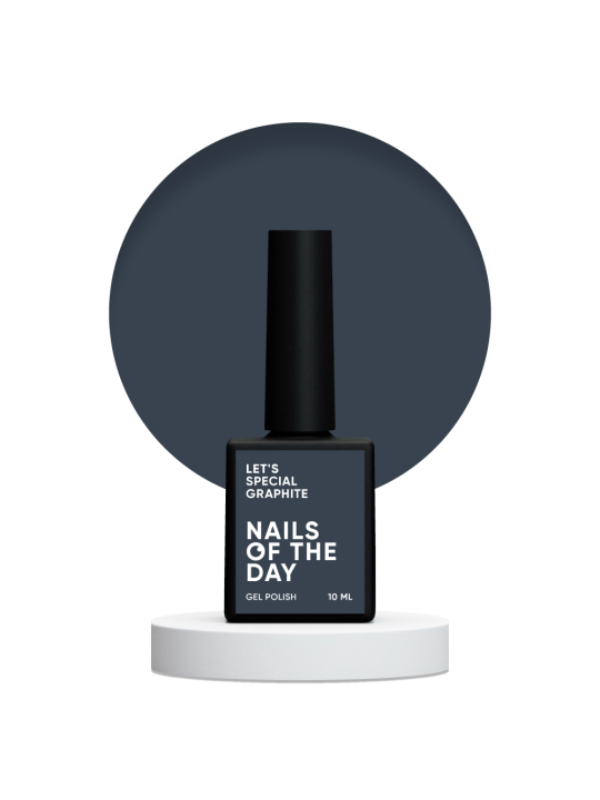 Let's Special Graphite NAILSOFTHEDAY – Głęboki Grafitowy Lakier Hybrydowy