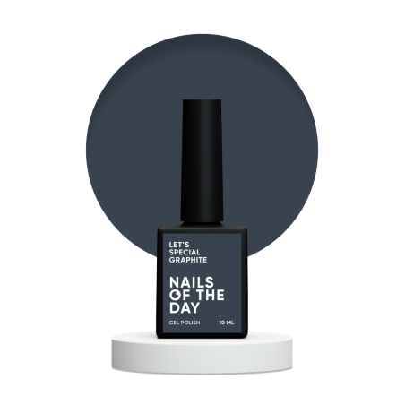 Let's Special Graphite NAILSOFTHEDAY – Głęboki Grafitowy Lakier Hybrydowy