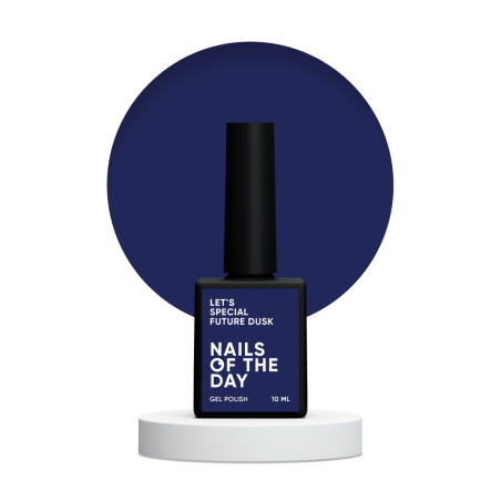 "Granatowy lakier hybrydowy – Let's Special Future Dusk od NAILSOFTHEDAY (NOTD)."