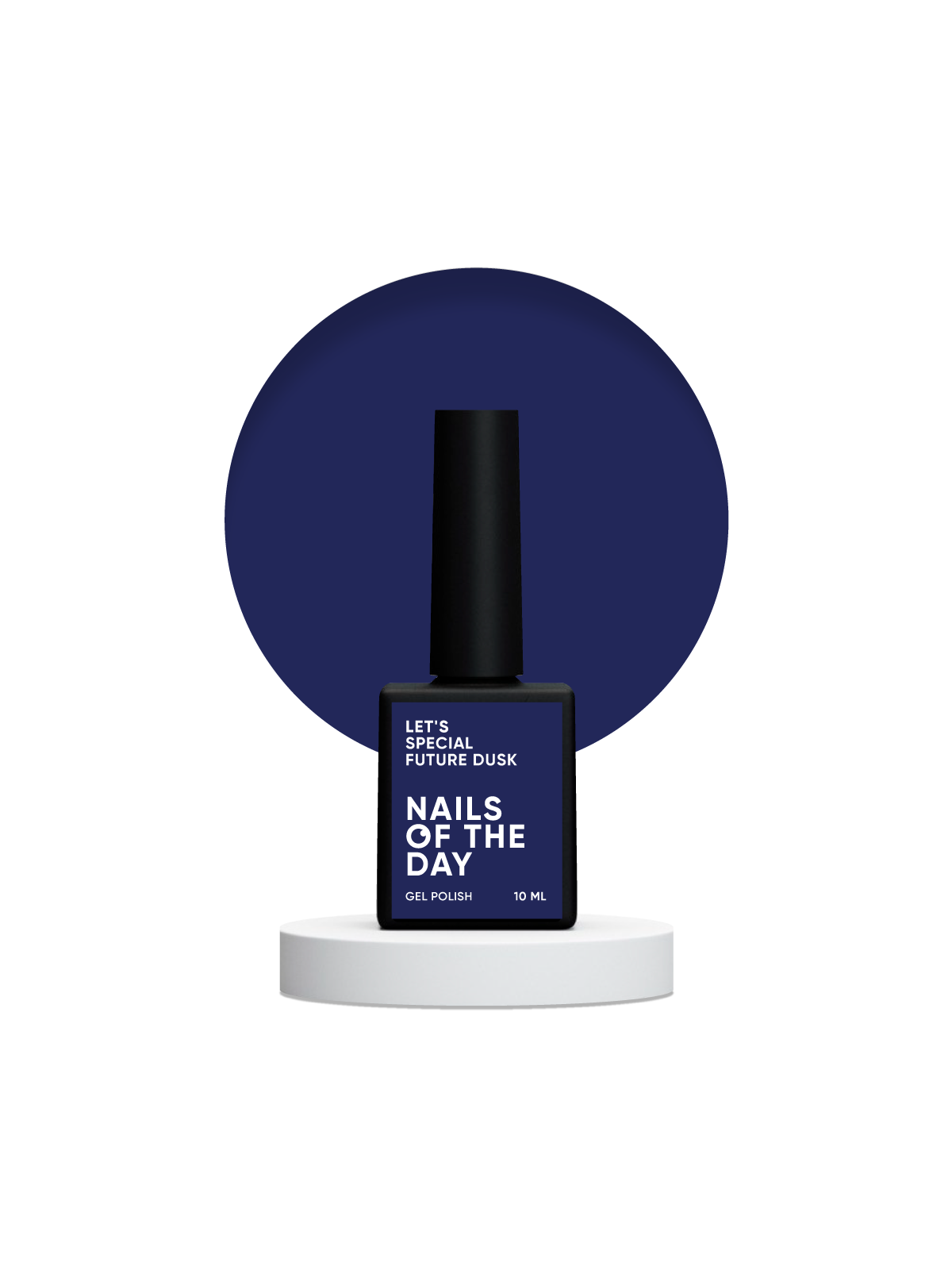 "Granatowy lakier hybrydowy – Let's Special Future Dusk od NAILSOFTHEDAY (NOTD)."