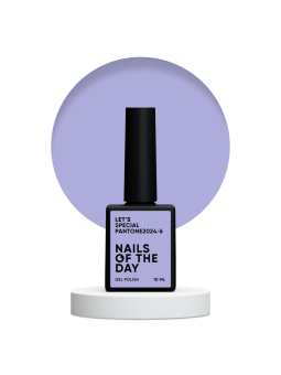 "Let's Special Pantone 2024/6 NAILSOFTHEDAY (NOTD) – profesjonalny lakier hybrydowy w kolorze delikatnej lawendy."