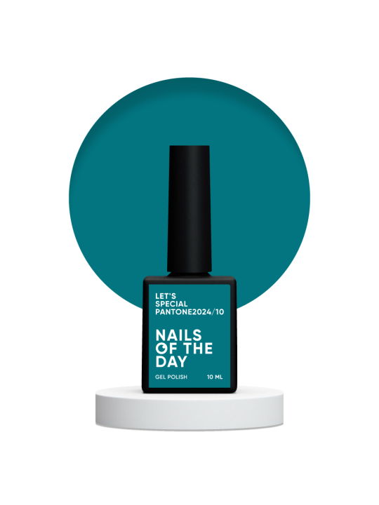 "Let's Special Pantone 2024/10 NAILSOFTHEDAY (NOTD) – profesjonalny lakier hybrydowy w turkusowym odcieniu." "Let's Special Pantone 2024/10 NAILSOFTHEDAY (NOTD) – profesjonalny lakier hybrydowy w turkusowym odcieniu."