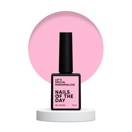 "Let's Special Marshmallow NAILSOFTHEDAY (NOTD) – lakier hybrydowy w delikatnym różowym odcieniu."