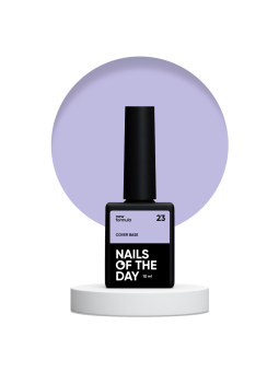 Cover Base NEW 23 Nailsoftheday – Półprzezroczysta Liliowa Baza Hybrydowa