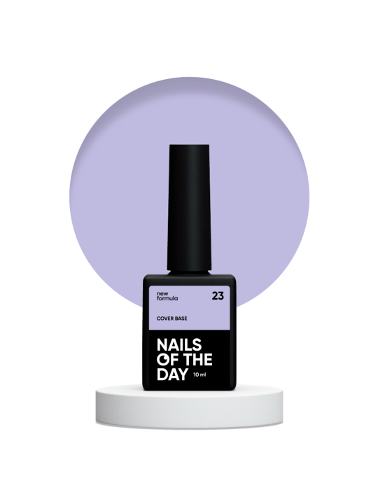 Cover Base NEW 23 Nailsoftheday – Półprzezroczysta Liliowa Baza Hybrydowa