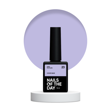 Cover Base NEW 23 Nailsoftheday – Półprzezroczysta Liliowa Baza Hybrydowa
