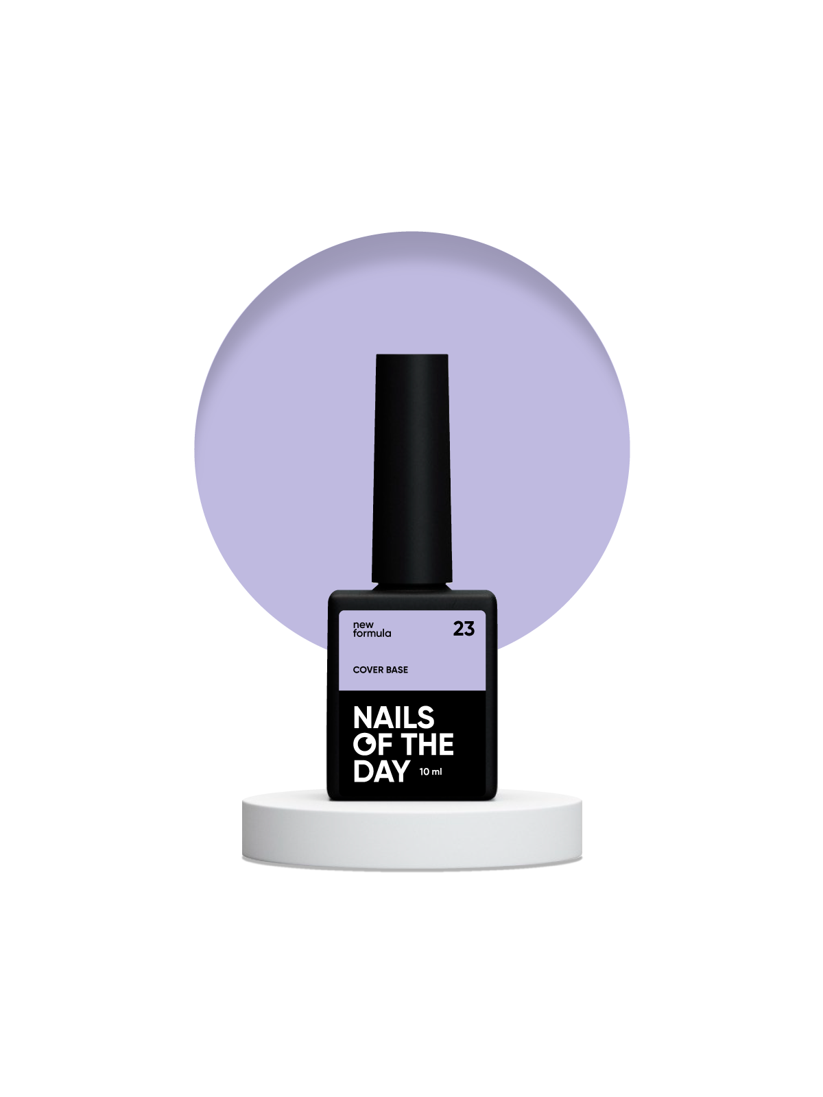 Cover Base NEW 23 Nailsoftheday – Półprzezroczysta Liliowa Baza Hybrydowa