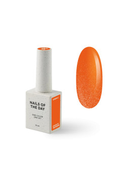 "Vitamin C NAILSOFTHEDAY (NOTD) – jaskrawo-pomarańczowy lakier hybrydowy z delikatną drobinką, edycja styczniowa 2025"