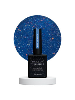 Reflective Base 05 NAILSOFTHENIGHT – odblaskowa baza z jaskrawo-błękitną drobinką