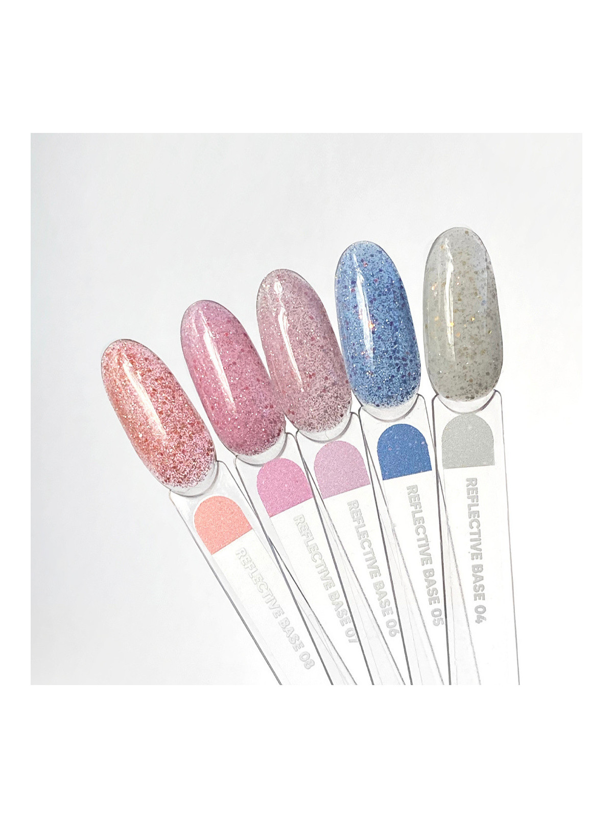 Reflective Base 07 – półprzezroczysty „sparkle” po utwardzeniu