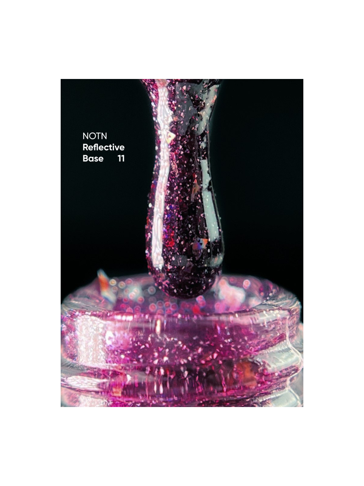 Reflective Base 11 – półprzezroczyste krycie, fioletowy akcent