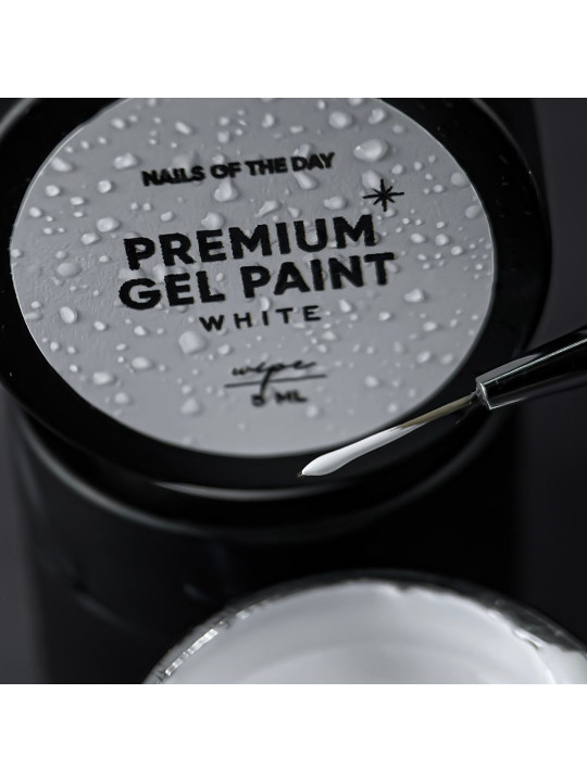 Premium Gel Paint White Wipe- pod kątem