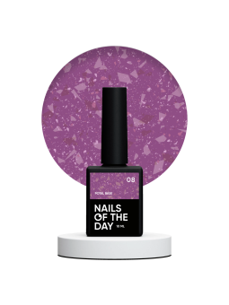 NAILSOFTHEDAY Potal Base 08 – Bordowa Baza Hybrydowa z Miedzianymi Płatkami