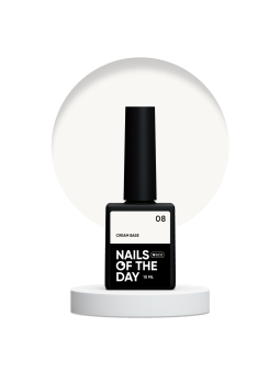 Cream Base 08 NAILSOFTHEDAY – Mleczna Baza Hybrydowa, 10 ml