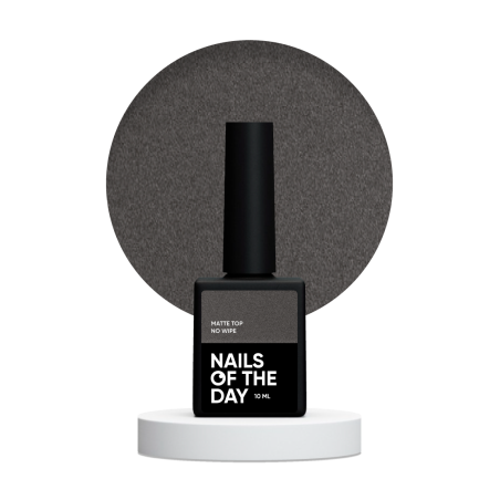 "Matte Top No Wipe NAILSOFTHEDAY – Profesjonalny Matowy Top Hybrydowy"