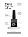 Matte Top No Wipe NAILSOFTHEDAY – Matowy Top Hybrydowy