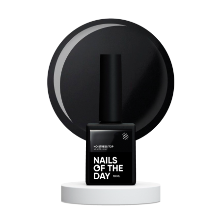 No Stress Top No Wipe NAILSOFTHEDAY – Lustrzany Top Hybrydowy Bez Przemywania