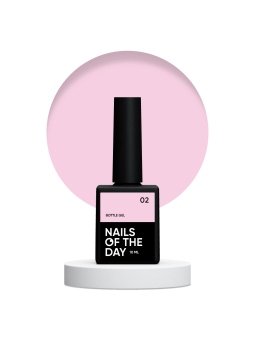 Bottle Gel 02 NAILSOFTHEDAY – Profesjonalny Blado-Różowy Żel Budujący
