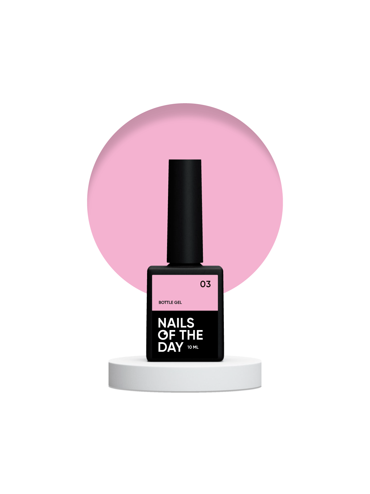 Bottle Gel 03 NAILSOFTHEDAY – Profesjonalny Różowy Żel Budujący