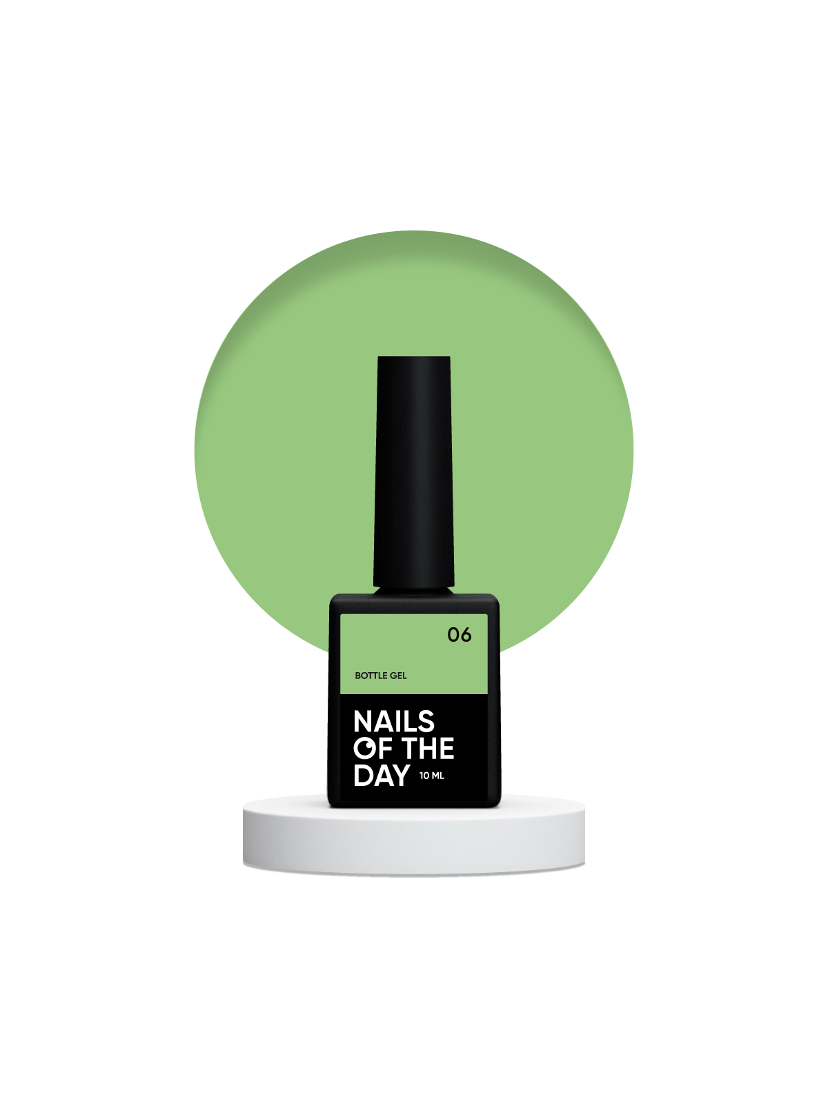 Bottle Gel 06 NAILSOFTHEDAY – Profesjonalny Zielony Żel Budujący