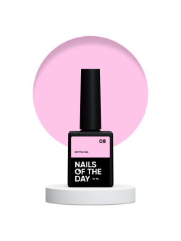 Bottle Gel 08 NAILSOFTHEDAY – Profesjonalny Chłodno-Różowy Żel Budujący