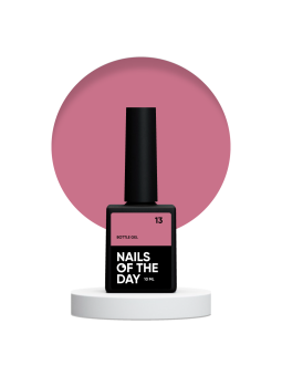 Bottle Gel 13 NAILSOFTHEDAY – Profesjonalny Kryjący Ciemnoróżowy Żel Budujący