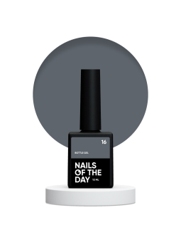 Bottle Gel 16 NAILSOFTHEDAY – Profesjonalny Kryjący Szary Żel Budujący