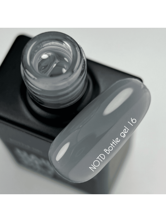 Bottle Gel 16 NAILSOFTHEDAY – Profesjonalny Kryjący Szary Żel Budujący