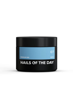 Premium Gel 07 NAILSOFTHEDAY – Kryjący Niebieski Żel Budujący do Paznokci