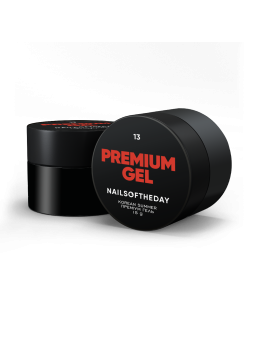 Premium Gel 13 NAILSOFTHEDAY – Kryjący Czerwony Żel Budujący do Paznokci