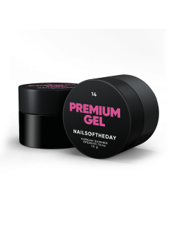 Premium Gel 14 NAILSOFTHEDAY – Kryjący Jaskrawo-Różowy Żel Budujący do Paznokci