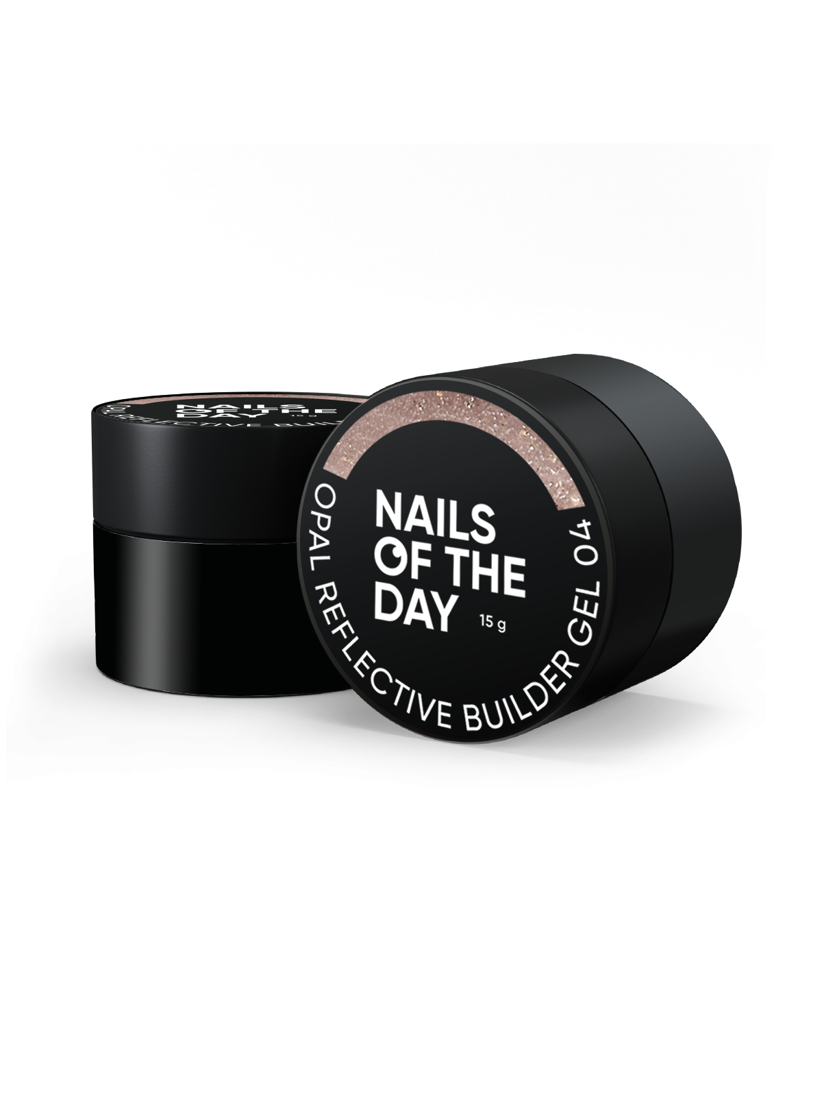 Opal Reflective Builder Gel 03 NAILSOFTHEDAY – Ciepły nudowy żel budujący z opalizującym połyskiem