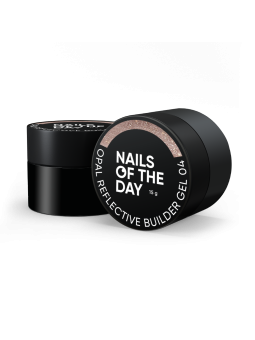 Opal Reflective Builder Gel 04 NAILSOFTHEDAY – Chłodny nude żel budujący z opalizującym połyskiem