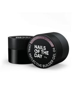 Opal Reflective Builder Gel 06 NAILSOFTHEDAY – Chłodny Lawendowy Żel Budujący z Opalizującym Połyskiem i Drobinkami