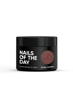 Polygel Shimmer 06 NAILSOFTHEDAY – Ciemnobeżowy Akrylożel z Drobinkami do Przedłużania i Modelowania Paznokci