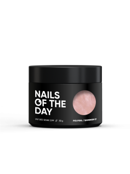 Polygel Shimmer 07 NAILSOFTHEDAY – Różowy Nude Akrylożel z Drobinkami do Przedłużania i Modelowania Paznokci