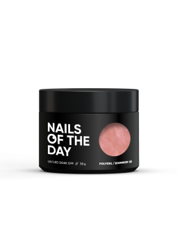 Polygel Shimmer 08 NAILSOFTHEDAY – Różowy Nude Akrylożel z Intensywnym Srebrnym Shimmerem do Przedłużania i Modelowania Paznokci