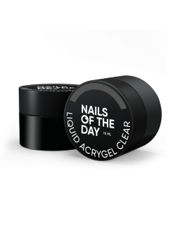 Liquid Acrygel Clear NAILSOFTHEDAY – Przezroczysty Akrylożel do Przedłużania i Wzmocnienia Paznokci