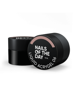 Liquid Acrygel 06 NAILSOFTHEDAY – Ciepły Nude Akrylożel do Wzmocnienia i Przedłużania Paznokci