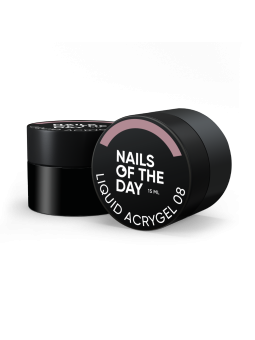 Liquid Acrygel 08 NAILSOFTHEDAY – Zgaszony Nude Akrylożel do Wzmocnienia i Przedłużania Paznokci