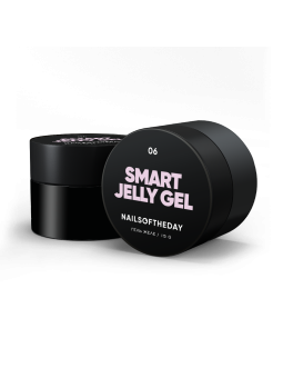 Smart Jelly Gel 06 NAILSOFTHEDAY – Liliowo-Różowy Żel-Galaretka do Przedłużania Paznokci