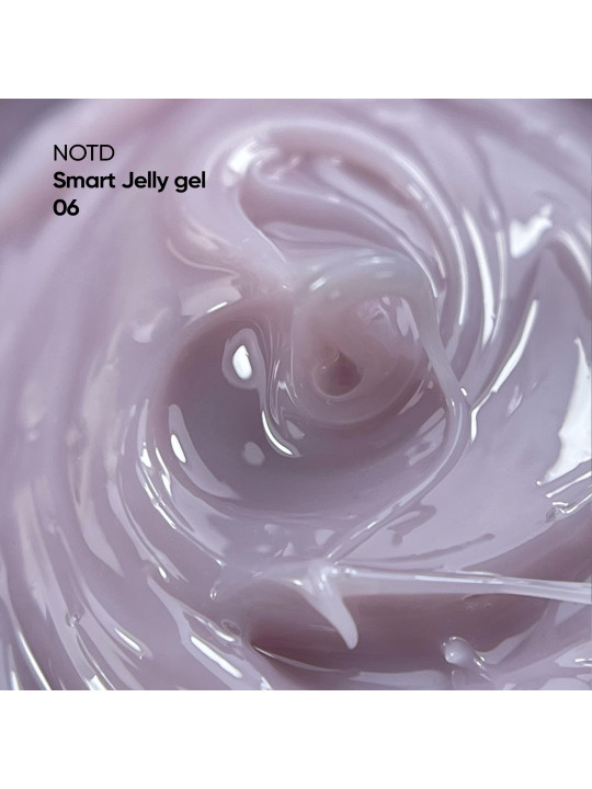 Smart Jelly Gel 06 NAILSOFTHEDAY – Liliowo-Różowy Żel-Galaretka do Przedłużania Paznokci